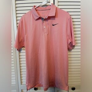 Nike standard Dri fit gold polo